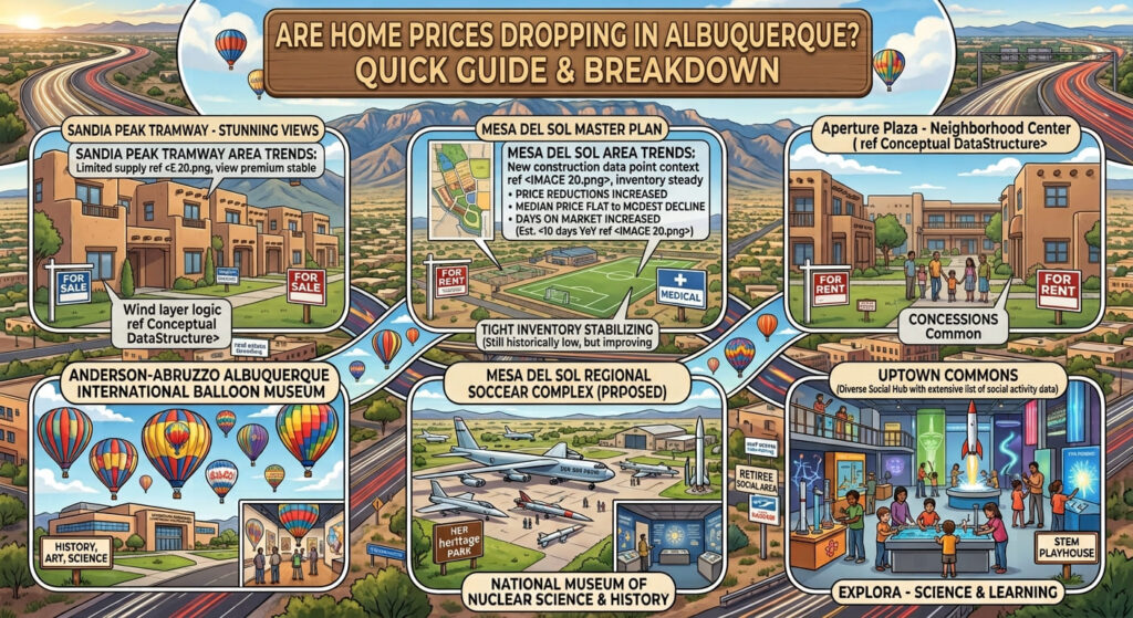 are home prices dropping in Albuquerque data and insights