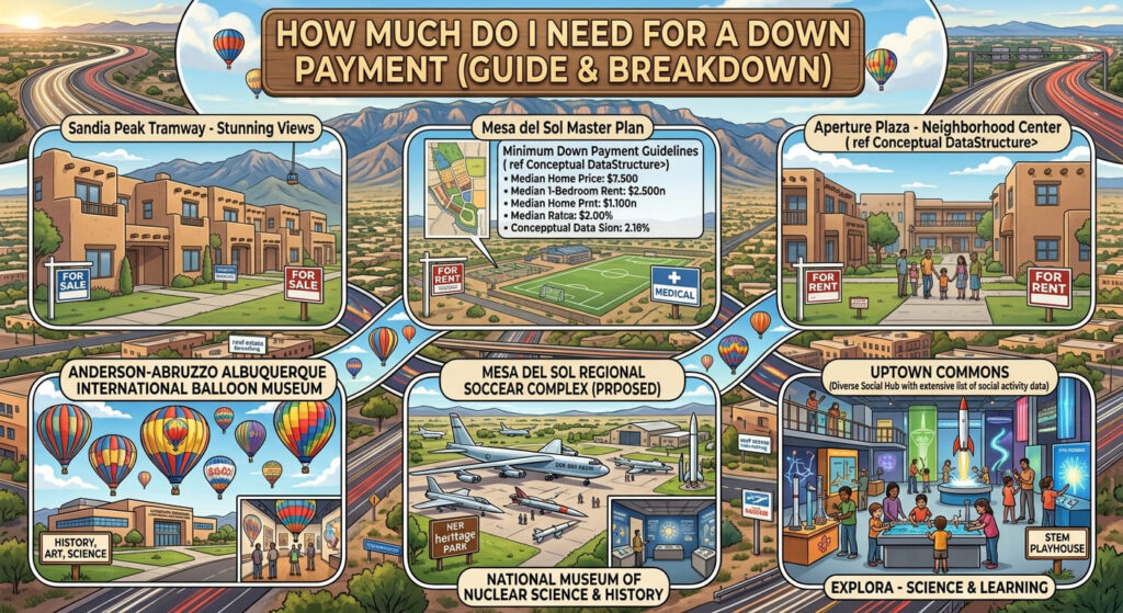 How Much Do I Need for a Down Payment in Albuquerque New Mexico to buy a home